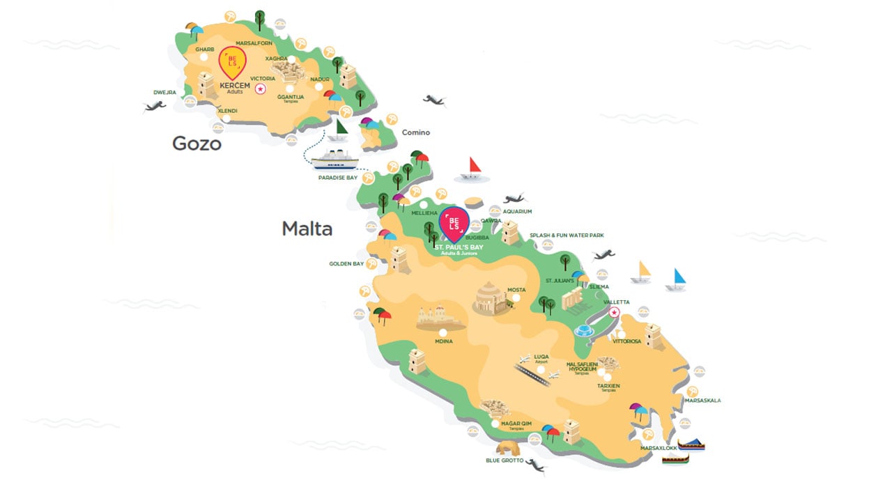 Melhores escolas para estudar Inglês em Malta